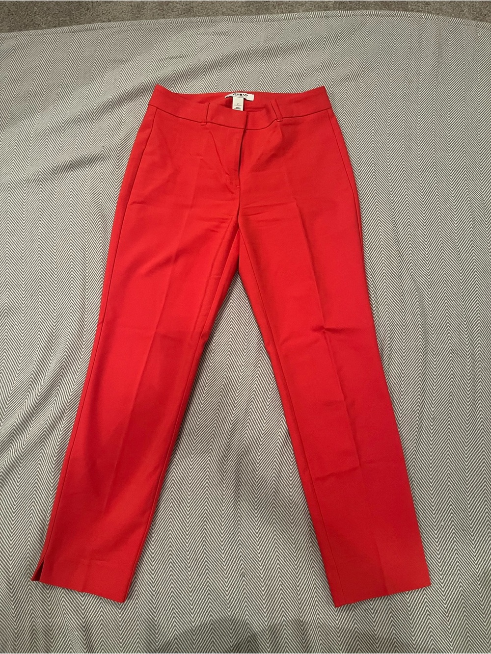 White House Black Market Orange-Red Ankle Pants - Size 2
